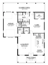 Country House Plan - 13275 - 1st Floor Plan