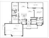 Ranch House Plan - Magnolia 58428 - 1st Floor Plan