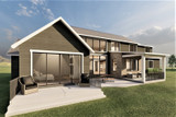 Craftsman House Plan - Antioch 92525 - Rear Exterior