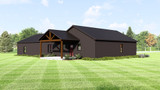 Country House Plan - 70612 - Left Exterior