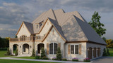 Classic House Plan - New England Manor 72049 - Right Exterior