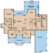 Classic House Plan - New England Manor 72049 - 1st Floor Plan