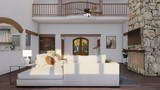 Classic House Plan - New England Manor 72049 - Great Room
