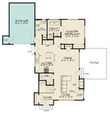 Cottage House Plan - Spring Street 85100 - 1st Floor Plan