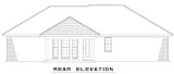 Traditional House Plan - Spruce Street 92406 - Rear Exterior