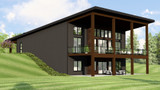 Contemporary House Plan - 41269 - Rear Exterior