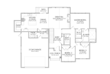 Mountain Rustic House Plan - Aspen 71901 - 1st Floor Plan