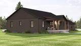 Country House Plan - 22317 - Left Exterior