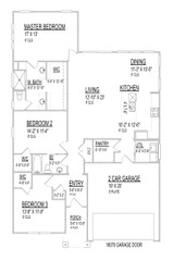 Cottage House Plan - 26105 - 1st Floor Plan
