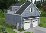 Modern House Plan - Tonetta Shore Garage 19866 - Front Exterior