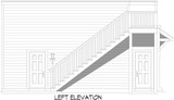 Traditional House Plan - Sugarloaf Garage 15783 - Left Exterior