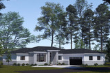 Prairie House Plan - 37986 - Left Exterior