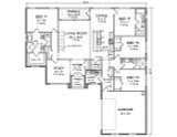 Prairie House Plan - 37986 - 1st Floor Plan