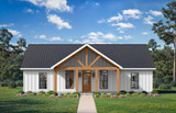 Farmhouse House Plan - Red Oak 41220 - Front Exterior