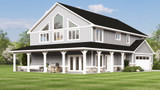 Farmhouse House Plan - 13019 - Left Exterior