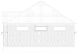 Traditional House Plan - Barker Garage 17391 - Right Exterior