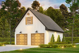 Traditional House Plan - Mercury Garage 85600 - Right Exterior