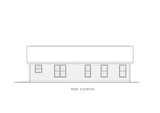Ranch House Plan - Eastside 4 62665 - Rear Exterior