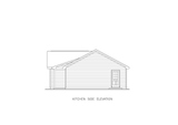 Ranch House Plan - Eastside 2 66245 - Right Exterior