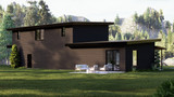 Modern House Plan - 17595 - Rear Exterior