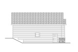 Craftsman House Plan - Garage 55671 - Left Exterior