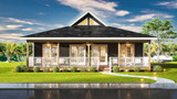 Contemporary House Plan - Longview 22 22925 - Front Exterior
