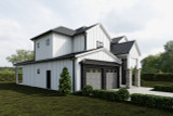 Farmhouse House Plan - Fnoor 04 49685 - Left Exterior