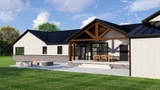 Country House Plan - 15034 - Rear Exterior