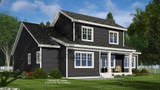 Bungalow House Plan - Woodley 37743 - Rear Exterior