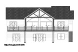 Farmhouse House Plan - Garden City 55594 - Rear Exterior