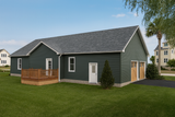 Ranch House Plan - Greenwood 88140 - Rear Exterior