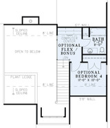 Craftsman House Plan - MacArthur Boulevard 72326 - 2nd Floor Plan