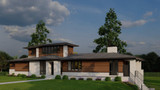 Contemporary House Plan - Horizon Peak 79426 - Right Exterior