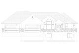 Traditional House Plan - Powells 93758 - Exterior