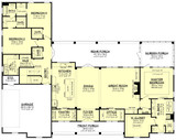 Farmhouse House Plan - Pecan Grove 17409 - 1st Floor Plan