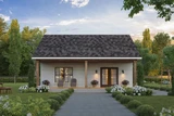 Cottage House Plan - Lindsey-1 90976 - Rear Exterior