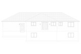 Ranch House Plan - Rollins 77833 - Rear Exterior