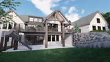 Farmhouse House Plan - Hyde 38591 - Rear Exterior