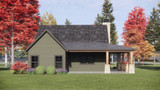 Secondary Image - Craftsman House Plan - 84652 - Rear Exterior