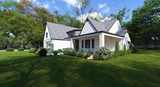 Farmhouse House Plan - The Gables 80468 - Right Exterior