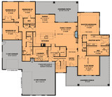 Farmhouse House Plan - The Gables 80468 - 1st Floor Plan