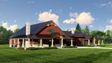 Craftsman House Plan - 25267 - Left Exterior