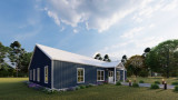 Farmhouse House Plan - The Quentin 97143 - Left Exterior