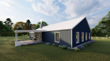 Farmhouse House Plan - The Quentin 97143 - Rear Exterior