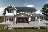 Farmhouse House Plan - Cedarline Ridge 16994 - Rear Exterior