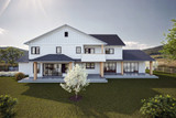 Classic House Plan - Timberline Haven 53682 - Rear Exterior