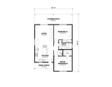 Cottage House Plan - Lindsey-2 33699 - 1st Floor Plan