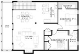 Cottage House Plan - Coachman 41773 - 2nd Floor Plan