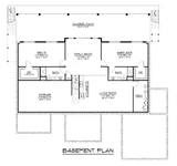 Modern House Plan - 70504 - Basement Floor Plan