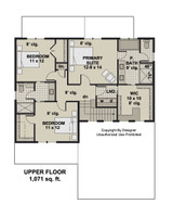 Craftsman House Plan - Chester 57311 - 2nd Floor Plan